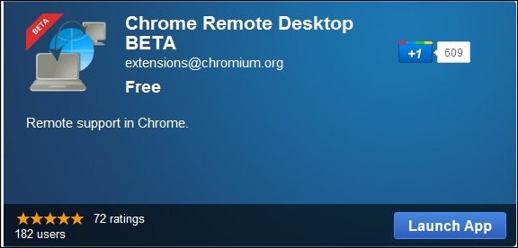 Chrome Remote Desktop 