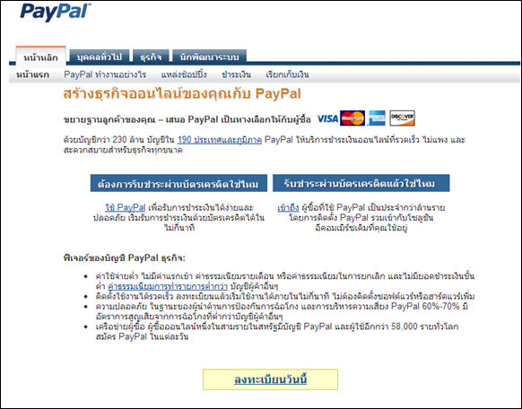 Paypal register 1