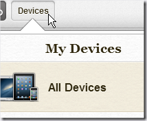 Device selection ipad iphone 