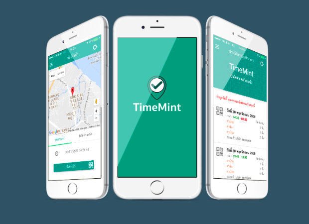 timemint app thailand checkin out for employee